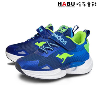 【KangaROOS】美國袋鼠鞋TRITIUM 太空科技輕量 童鞋 透氣支撐 漸層色系 藍 綠 KK41506｜哈布童鞋