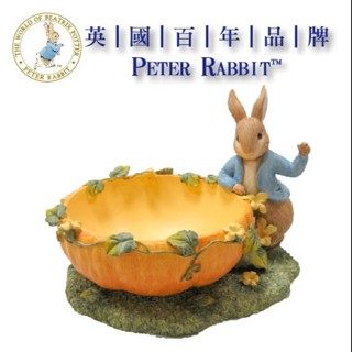 彼得兔南瓜置物盤PETER RABBIT 比得兔小南瓜置物盤糖果盤鑰匙收納 飾品盤玄關 裝飾品 擺飾多肉花盆
