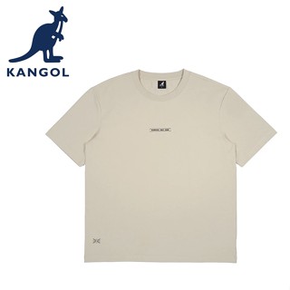 KANGOL 英國袋鼠 短袖上衣 短T 圓領T恤 65251012 中性 中卡其 白色 深藍