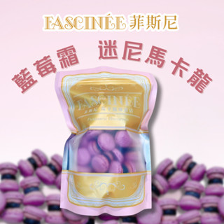 【菲斯尼】藍莓霜迷尼菲式馬卡龍 減糖 客製化 手作 生日禮物 婚禮小物 彌月禮盒 禮物 伴手禮 餅乾 藍莓 蛋糕 零食