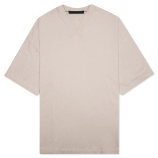 Fear of God Essentials V-Neck 'Silver Cloud' V領長版背面立體logo S號
