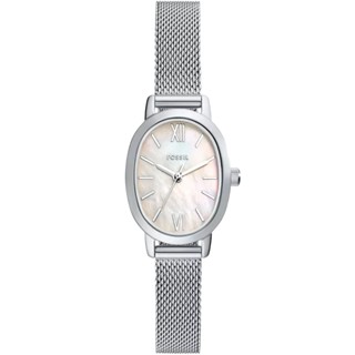 FOSSIL Penny 珍珠貝橢圓形米蘭帶女錶 送禮首選-23x29mm BQ5015