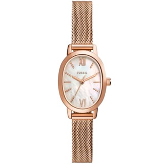 FOSSIL Penny 珍珠貝橢圓形米蘭帶女錶 送禮首選-23x29mm BQ5018