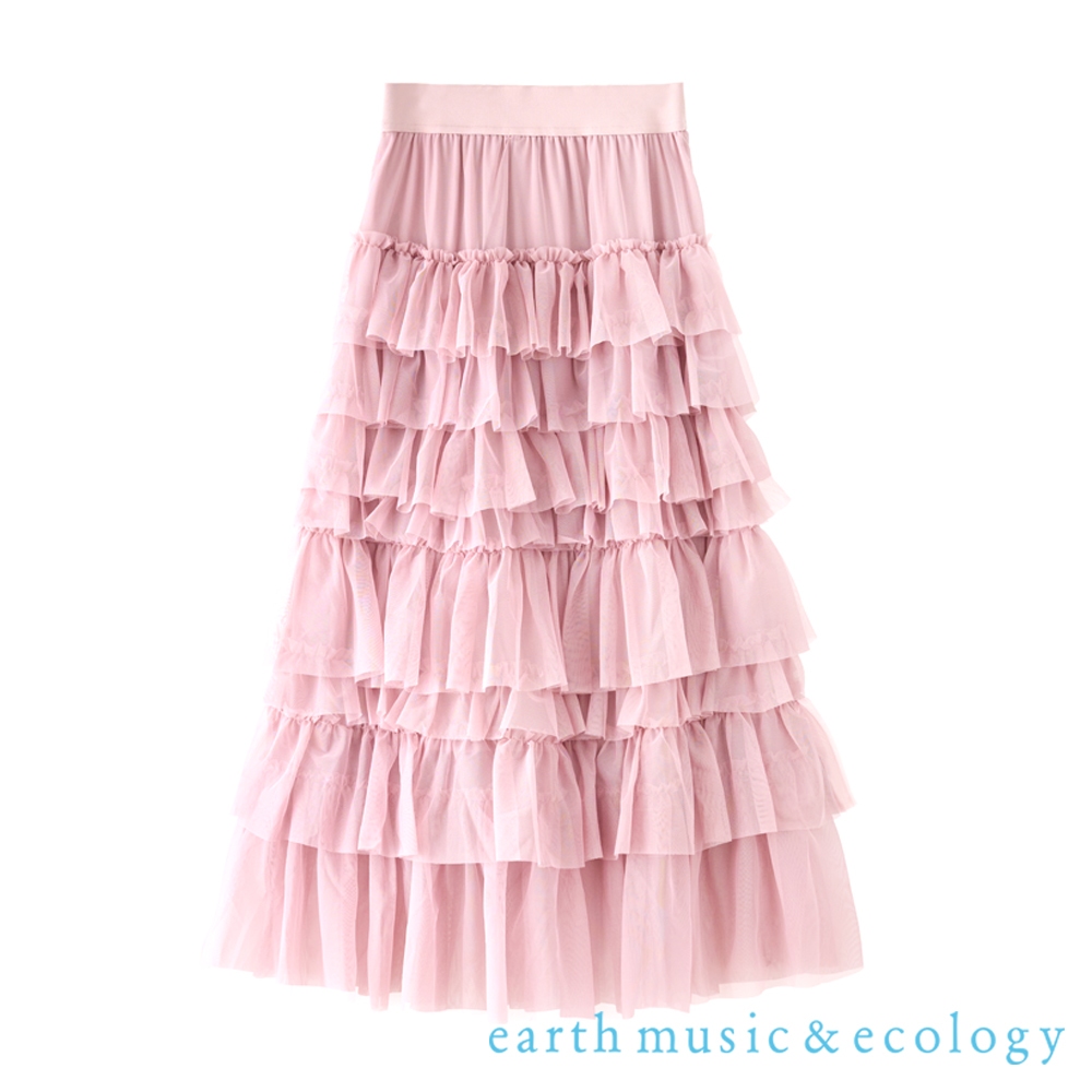earth music&ecology 柔軟網紗蛋糕裙(0S000005800)