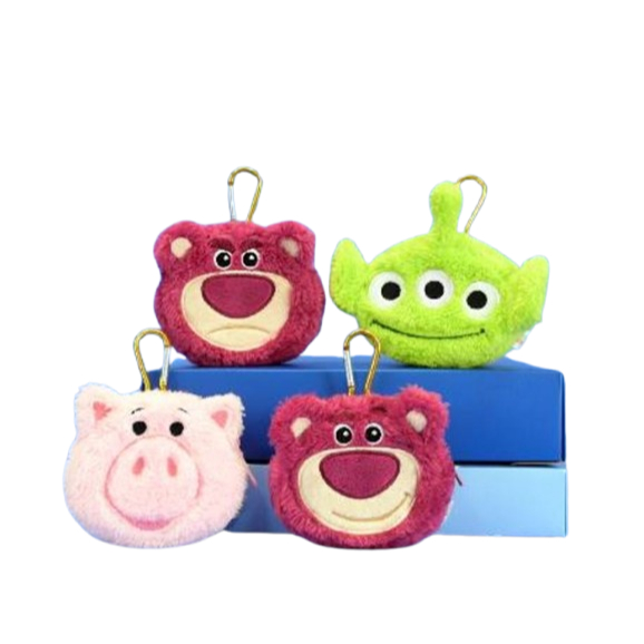 正版授權 皮克斯頭型耳機包 皮克斯錢包 熊抱哥耳機包 火腿豬耳機包 三眼怪耳機包 熊抱哥錢包 火腿豬錢包 三眼怪錢包