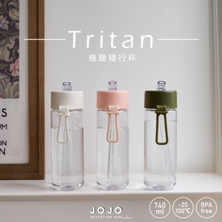 JOJO現貨⚡️簡約純色Tritan吸管杯 運動水壺 隨身攜帶環保飲料杯 手搖飲料杯 隨行杯 咖啡杯 質感冷飲杯