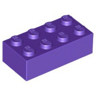 『坤哥』樂高LEGO顆粒基本磚 2x4x1 深紫色 3001#4626935