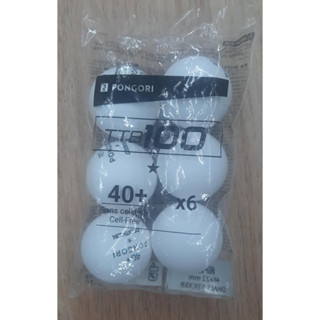 6 入桌球TTB 100 1* 40－白色(✅️蝦皮免運活動)
