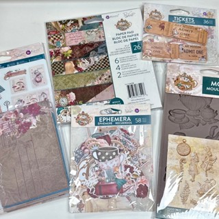 『牧莎記事』Prima Marketing 愛麗絲3"x4"單面襯紙本/6"雙面襯紙本/車票圖卡/明信片+信封