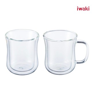 [FMD][現貨] 日本 iwaki 雙層耐熱玻璃杯 水杯 茶杯 咖啡杯 帶手柄 230ml 防燙 防結露