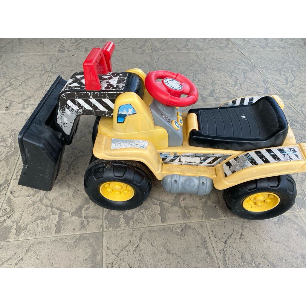 《二手》Fisher-Price 工程車造型滑步車/推土機