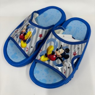 ［出清品］[ 展示品 ]《布布童鞋》Disney迪士尼歡樂米奇藍色兒童拖鞋(18公分)