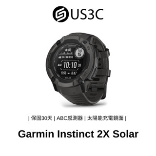 Garmin Instinct 2X Solar 50mm GPS 石墨黑 太陽能充電鏡面 多頻多衛星定位 二手手錶