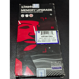 永久保固金士頓Kingston桌上型DDR3 1600 4G單面記憶體