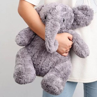 大象公仔 毛絨玩具 動物玩偶 兒童生日禮物 睡覺安撫抱枕 可愛毛絨玩偶 可愛小象玩偶