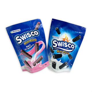 印尼 輕食時刻 Swisco Mini Stick 香草味 草莓味 迷你可可威化捲