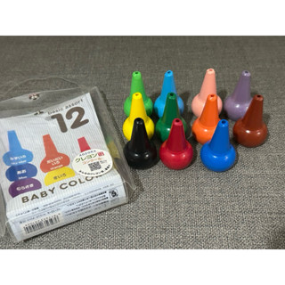 AOZORA 日本兒童蠟筆 無毒蠟筆 12色 BABY COLOR