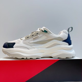 FILA WOODBLOCK 男生 黑白綠 復古 厚底 運動 老爹鞋 休閒鞋 4-C140Y-896