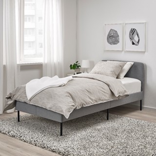 北歐工業LOFT風格經典IKEA宜家SLATTUM單人軟墊式床框床架/90x200/淺灰色/二手八成新/特$2780