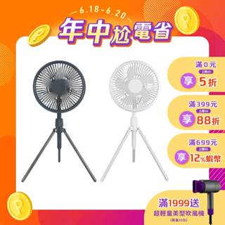 【KINYO官方直營】腳架式充電風扇7吋 (UF)桌扇 立扇 掛扇 夜燈 夏天必備 USB 腳架 露營