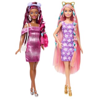 美泰兒 正版 Barbie 芭比 夢幻髮型組 時尚主題娃娃 獨角獸 貓耳 熊耳