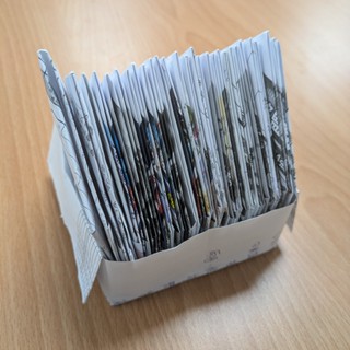 A4 紙折小垃圾袋｜環保再利用｜桌面迷你垃圾袋