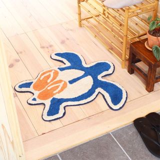 【新品上架】日本TOMO夏威夷風海龜地毯 地墊 家用地毯 ins風地毯 臥室房間滿鋪床邊毯 客廳地毯 客廳茶几地毯