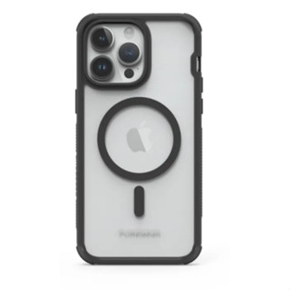 【公司貨.全新未拆】普格爾-iPhone 15系列坦克透明殼Magsafe(透黑)