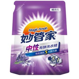 妙管家 中性有酵洗衣精補充包 2000g