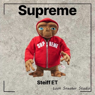 路克 Look👀 Supreme Steiff ET 外星人 box logo 外套 娃娃 公仔 紅色 E.T SS25