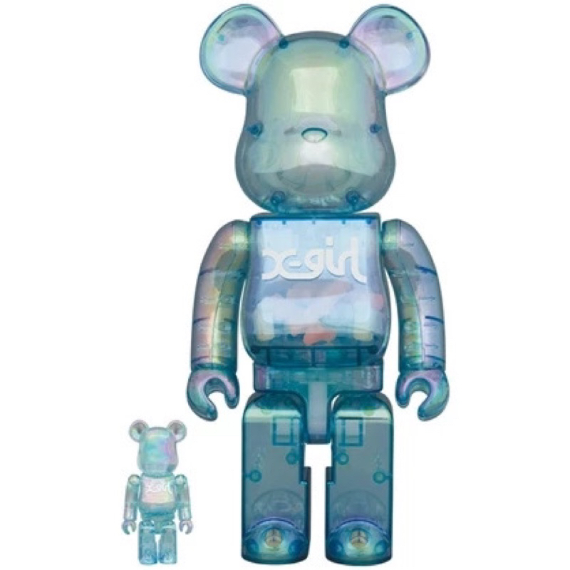 BE@RBRICK - X-girl × BE@RBRICK CLEAR PURPLE 100 400% BE@RBRICK – X-girl