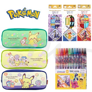 現貨 Pokémon 韓國 寶可夢 神奇寶貝 筆袋 鉛筆盒 12色蠟筆 皮卡丘 文具 IU韓國代購