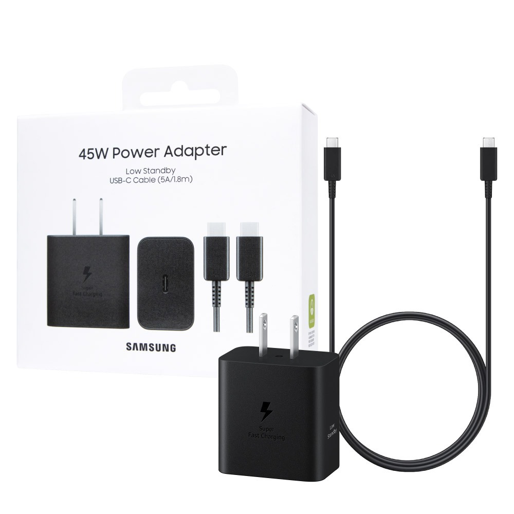 Samsung 三星原廠官方 45W 快充旅充組 Type C-內附5A 1.8m線【支援S25 S24系列】T4511
