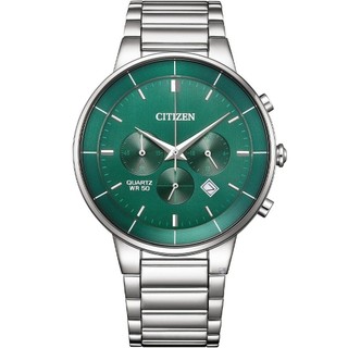 【CITIZEN 星辰】Chronograph系列 簡約三眼計時腕錶AN8220-52X 42mm現代鐘錶