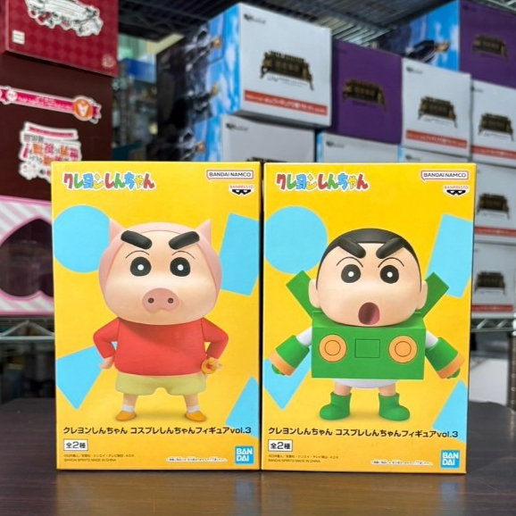 🌀日版客🌀 日版 蠟筆小新 變裝小新 vol.3 野原新之助 小新 肥嘟嘟左衛門 康達姆機器人 景品 公仔