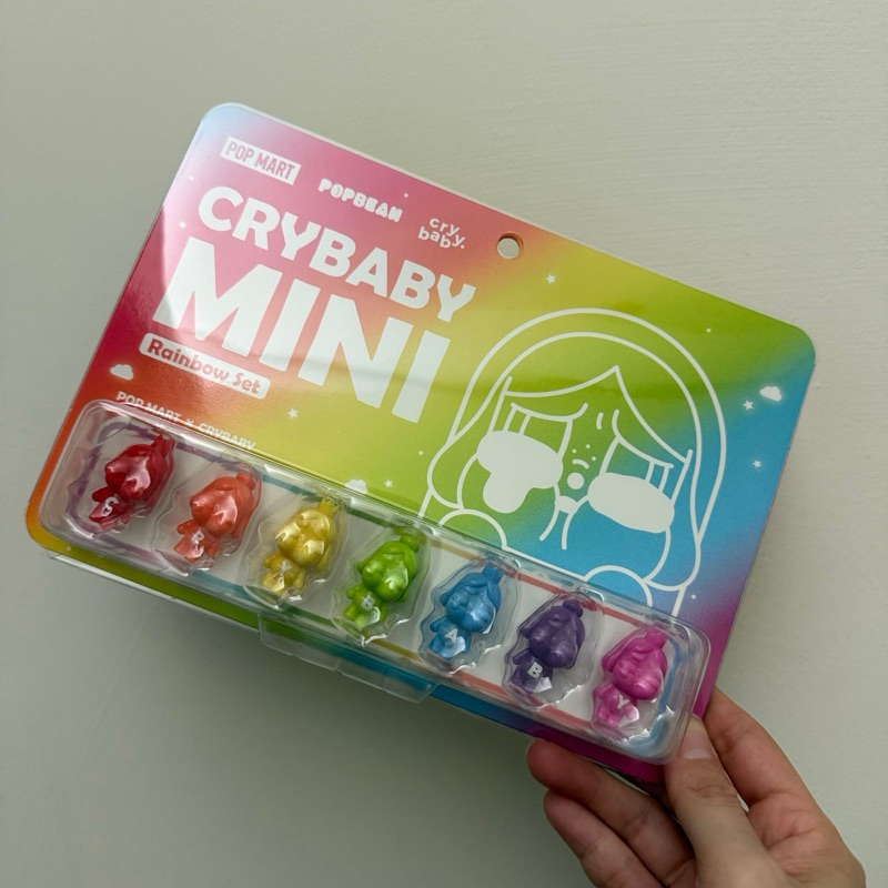 ［正版現貨］泡泡萌粒CRYBABY 哭娃MINI公仔-彩虹系列