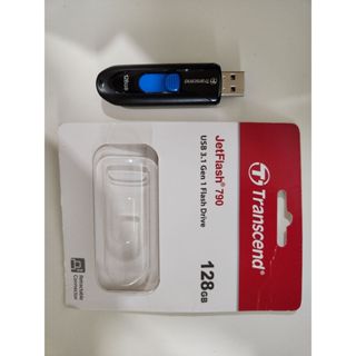 隨身碟 創見 128G JetFlash790 保內 無蓋伸縮碟 隨身碟 官方特價$324