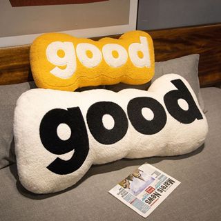 【聚可愛】床頭good長抱枕 沙發靠墊 夾腿長條枕 客廳沙發裝飾抱枕 床上摟睡毛絨長枕 陪睡長枕頭 生日禮物 可愛抱枕