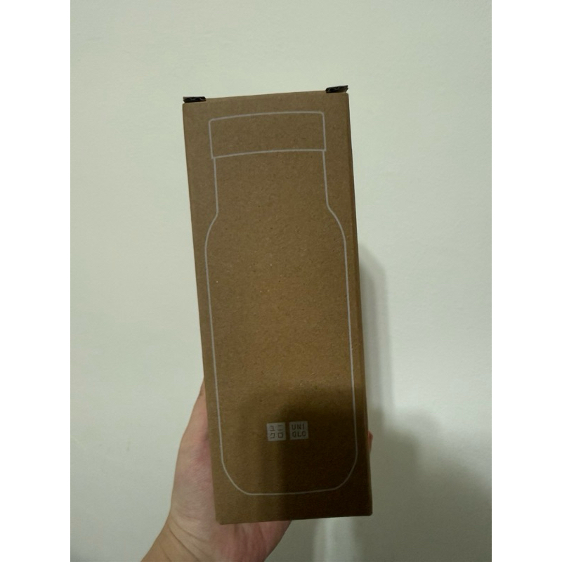 Uniqlo水壺 保溫杯 時尚莫蘭迪色保溫瓶 藍色