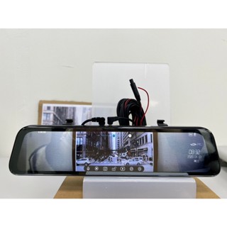 【出清臺灣現貨】1440P聲控觸控式10吋/12吋行車記錄器 雙鏡頭雙錄 電子後照鏡行車記錄器