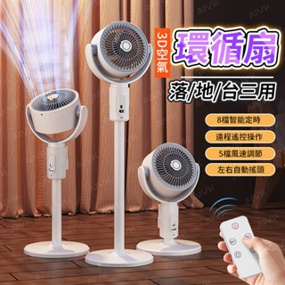 【 臺灣現貨】靜音風扇 靜音循環扇 風扇 電風扇 落地風扇 落地循環扇 大功率涼風扇 靜音風扇 立扇 節能扇 臺立兩用