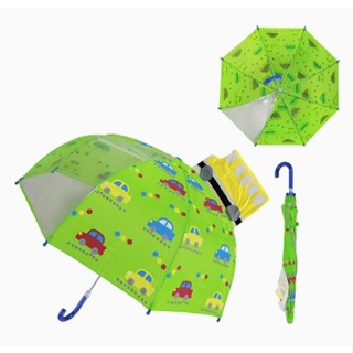 預購 3D立體卡通造型兒童雨傘 綠色汽車 16/18吋 透明視窗 幼兒雨傘 兒童雨傘幼童雨傘 男童雨傘 汽車雨傘