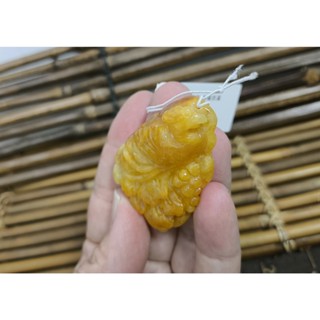 【禾賢行】天然翡翠.緬甸玉.天然黃翡巧雕-鳳凰/幸福美滿.手工精雕墬子.項鍊.玉珮.SH024111601355