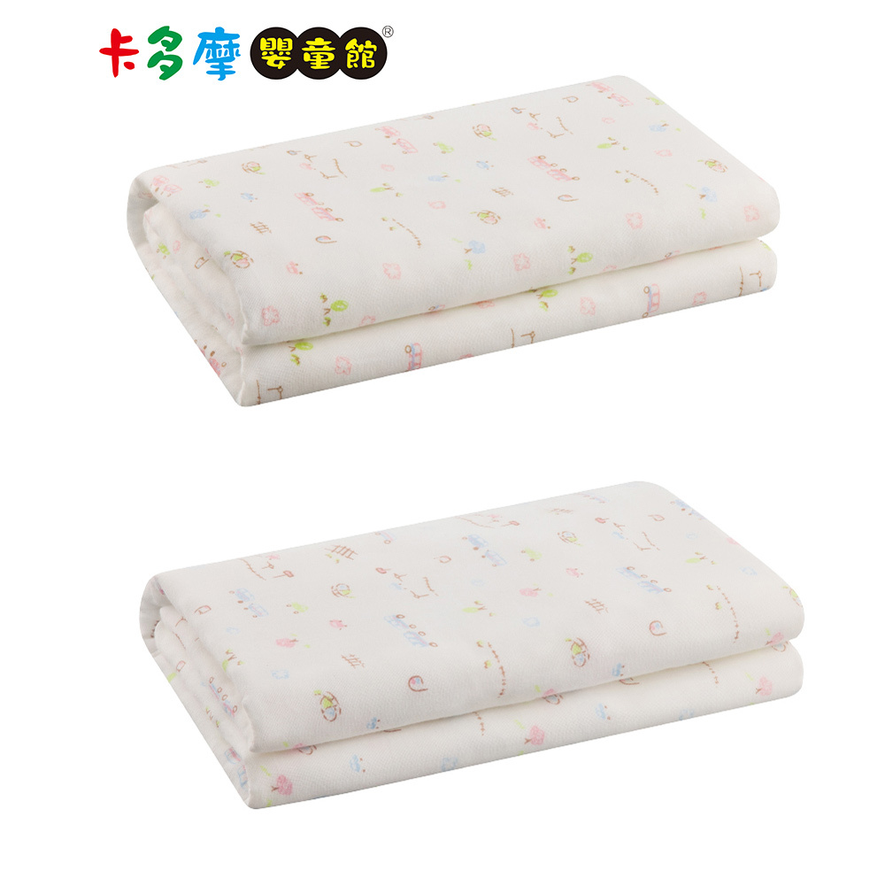 【Combi 康貝】純棉柔紗-快樂車車 大浴巾 75*105cm｜卡多摩