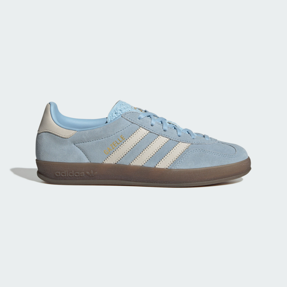ADIDAS GAZELLE INDOOR 蝴蝶緞帶 寶寶藍 焦糖底 運動休閒鞋 JI2717