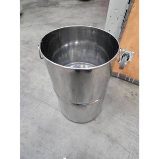 《玄喆二手傢俱》白鐵不鏽鋼垃圾桶/置物桶/收納桶/鐵桶