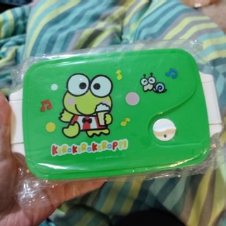 臺灣製 正版三麗鷗大眼蛙微波便當盒