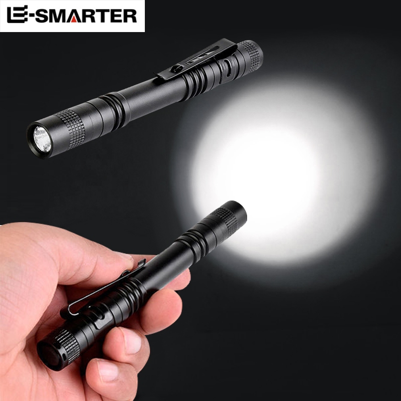 LED筆型手電筒 E-SMARTER 迷你手電筒 隨身手電筒 強光手電筒 手電筒 照明【FF009】上大HOUSE