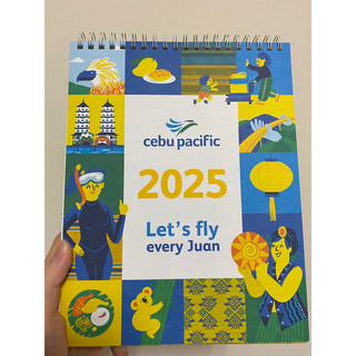 全新 2025 插畫 Cebu pacific 桌曆