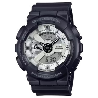 CASIO 卡西歐 G-SHOCK 黑白經典 雙顯示手錶 (GA-110WD-1A) [秀時堂]
